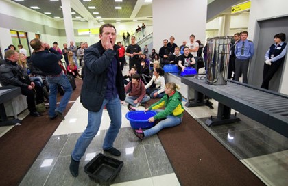 Акция протеста пассажиров в аэропорту «Шереметьево»