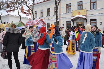 Всероссийскую Масленицу встречают в Пскове