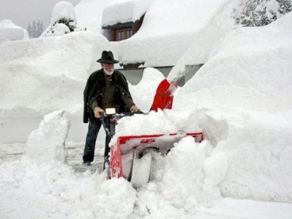 Рекордное количество снега выпало в Швейцарии