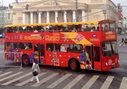 По Москве уже курсируют двухэтажные автобусы