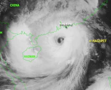 Тайфун «Ютор» приближается к югу Китая