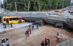 В Бразилии недалеко от стадиона эстакада обрушилась на автобус, 2 человека погибли, 19 ранены