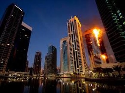 В Дубае загорелся «Факел»