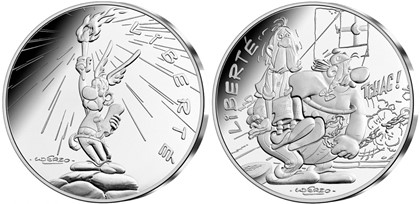 Во Франции выпустили монеты с Астериксом