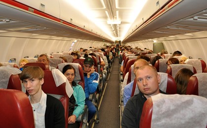 Туристы попали в авиапробку в Домодедово