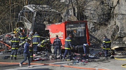 Во Франции разбился автобус с туристами
