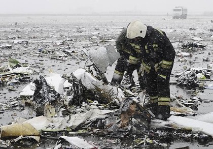 Названы причины крушения самолета FlyDubai в Ростове