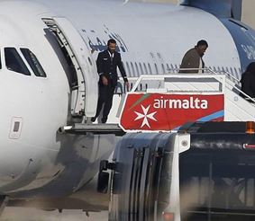 Угнанный ливийский самолёт посадили на Мальте