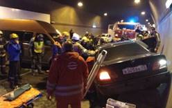 В Сочи в Мамайском тоннеле столкнулись три автомобиля