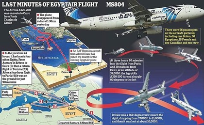 Гаджеты могли стать причиной крушения лайнера EgyptAir
