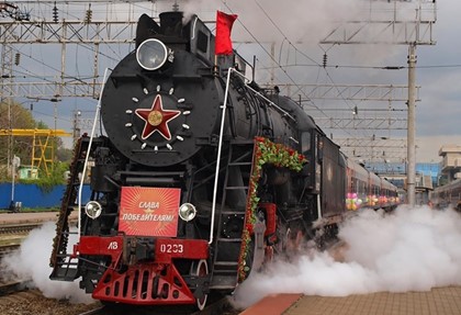 Музейный экспонат ретро-поезд «Победа» направляется из Ростова-на-Дону на Кавказ