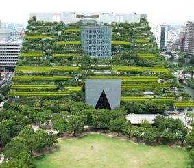 Зелёный дом в префектуре Фукуока, в Японии, обещает урожай