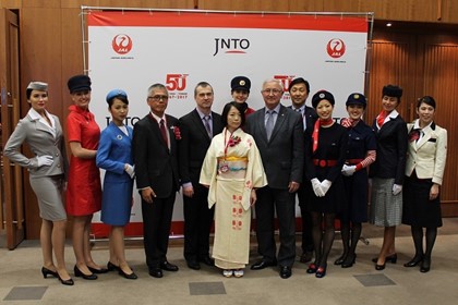 В Москве прошла праздничная церемония по случаю 50-летия установления воздушного сообщения Москва-Токио