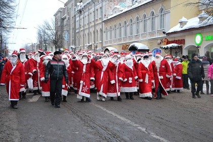 Международное шествие Дедов Морозов пройдет в Рыбинске