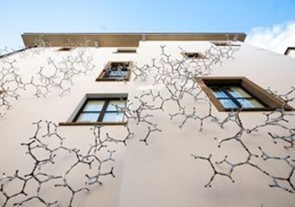 На фасаде флорентийского отеля «выросла» инсталляция