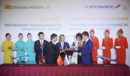 Vietnam Airlines и «Аэрофлот» подписали Меморандум о взаимопонимании