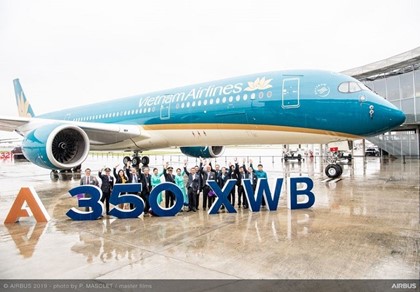 Vietnam airlines  презентовала новый A350-900