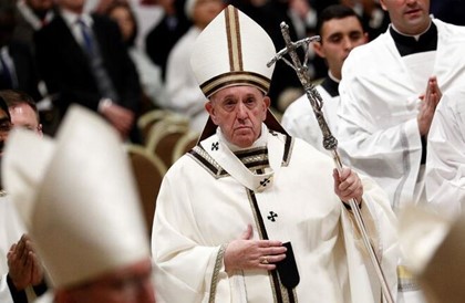 Папа римский провел рождественскую мессу