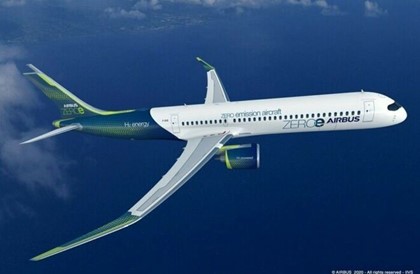 Airbus представила три самолета на водороде
