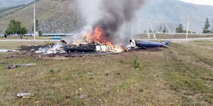 Вертолет с туристами потерпел крушение на Алтае