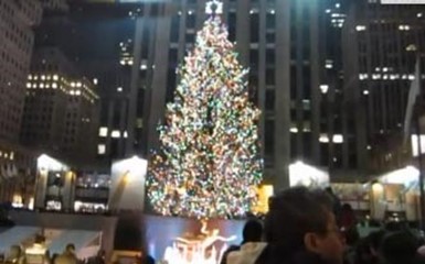 Главная рождественская елка в Нью-Йорке