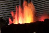 Volcano Eruption. The Mirage Hotel, Las Vegas