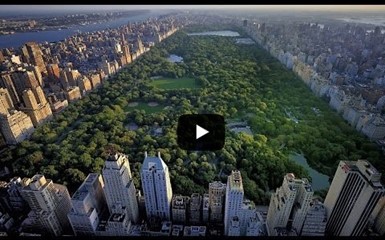 Нью-Йорк. Манхеттен с высоты птичьего полёта 