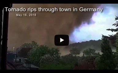 Внутри Торнадо. Жуткие кадры из Германии