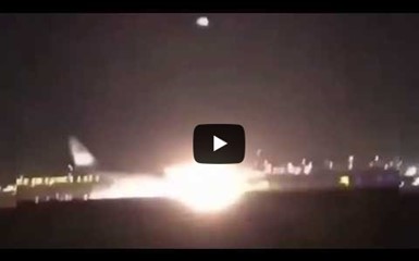 Аварийная посадка самолета «на брюхо» в Саудовской Аравии