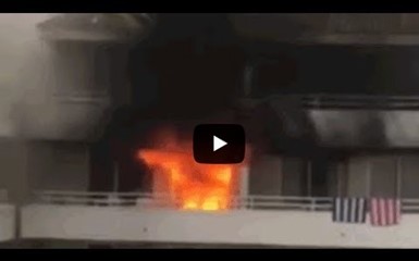 Пьяные англичане спалили свой отель на Майорке (Испания)