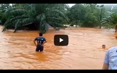 Наводнение в Индонезии. Страшные кадры