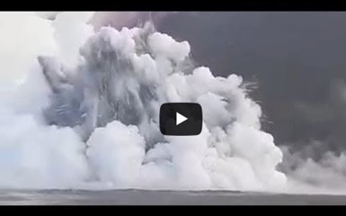 Извержение вулкана па Галапагосах