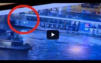 Трагедия на Дунае попала на видео 