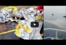 Видео с места крушения пассажирского Боинга (Boeing) 737, вылетевшего из Джакарты