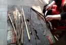 Изготовление  бумаги из коры шелковицы - тутового дерева