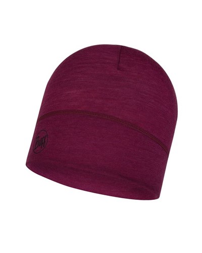 Lightweight Merino Wool Hat Solid Purple Raspberry - Увеличить
