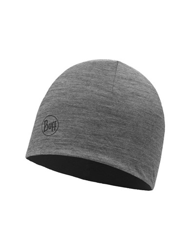 Lightweight Merino Wool Reversible Hat Black-Grey - Увеличить