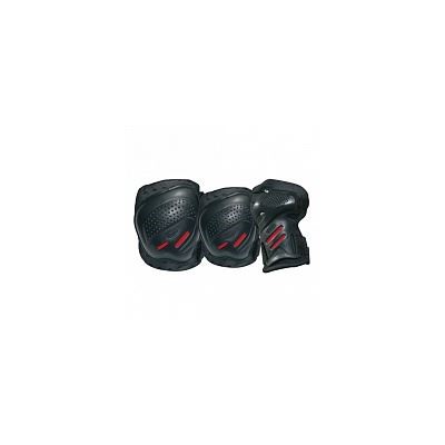 Комплект 3-х элементов защиты TEMPISH 2015 COOL MAX 3-set (knee+elbow+wrists) Черный/красный - Увеличить