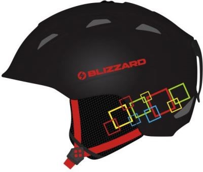 Demon Ski Helmet Junior, Black Matt/colorfull Squares - Увеличить