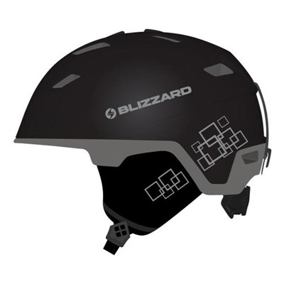 Double Ski Helmet, Black Matt/gun Metal/silver Squares - Увеличить