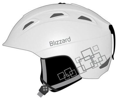 Viva Demon Ski Helmet, White Matt/silver Squares - Увеличить