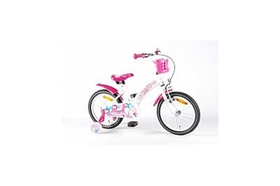 Велосипед Volare Giggles 2014 Белый/розовый (One Size) - Увеличить