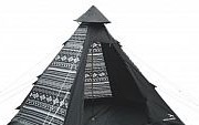 Палатка Easy Camp Tipi Tribal Black & White (Б/р)