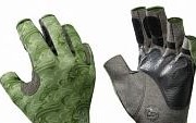 Перчатки рыболовные BUFF Pro Series Angler Gloves Skoolin Sage (св. зеленый)