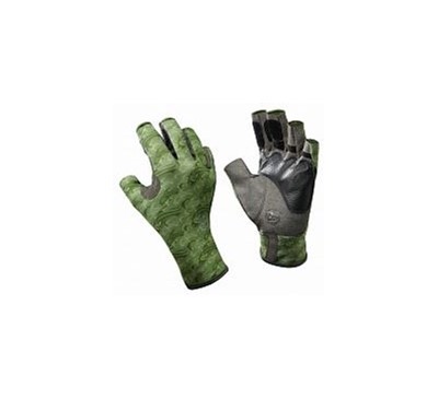 Перчатки рыболовные BUFF Pro Series Angler Gloves Skoolin Sage (св. зеленый) - Увеличить