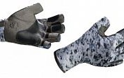Перчатки рыболовные BUFF Pro Series Angler Gloves Fish Camo (серо-белый камуфляж)