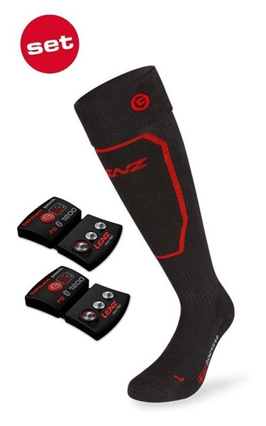 Lenz носки унисекс + аккумулятор Heat Sock 1.0 Lithium Pack RCB 1200 (адаптер Eu/Us) черный 39/41 - Увеличить