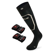 Lenz: носки Heat Sock 1.0 Slim + аккумуляторы + зарядка черный 35/38
