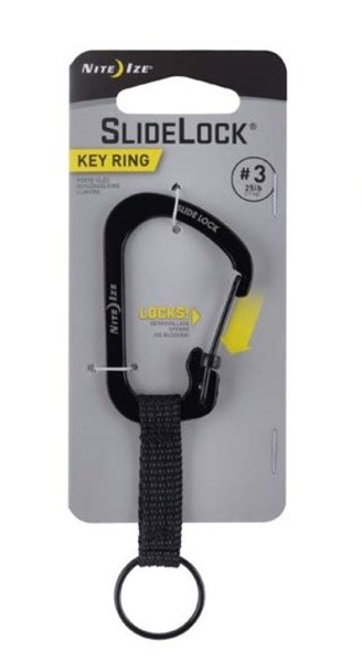 Nite Ize Slidelock Key Ring №3 черный 3 - Увеличить