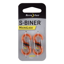 Nite Ize S-Biner Microlock 2 шт. оранжевый